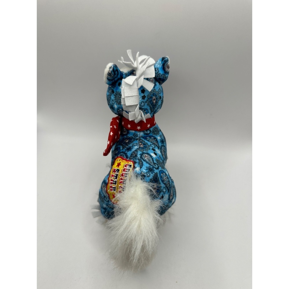 Webkinz Country Star Blue Paisley Rockerz Horse HM5111 Bandana NO CODE Ganz - Picture 6 of 11